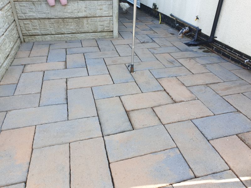 Slabs after being pressure washed in Awsworth: Swipe To View More Images