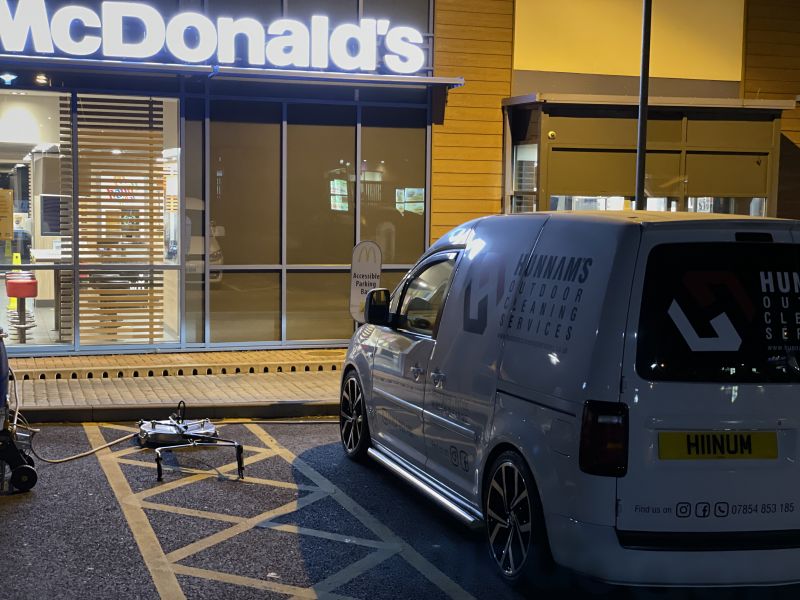Commercial pressure washing &commat; McDonald&rsquo;s Ilkeston : Swipe To View More Images