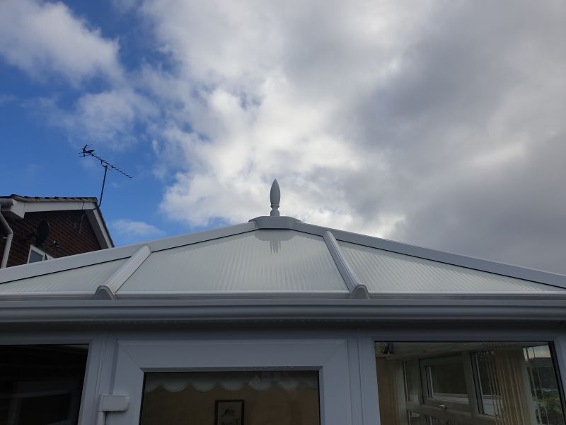 Conservatory after being cleaned in West Hallam: Swipe To View More Images