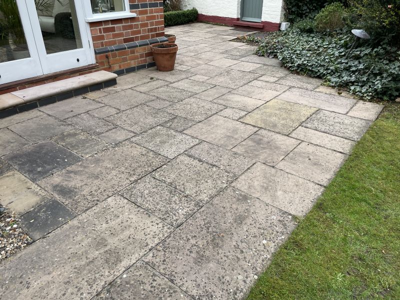 Indian sandstone before being cleaned : Swipe To View More Images