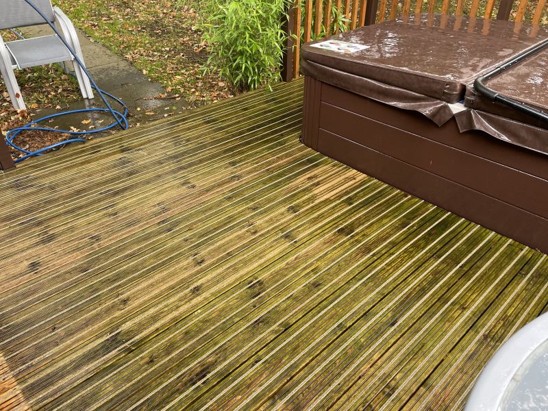Decking after cleaning in Matlock : Swipe To View More Images