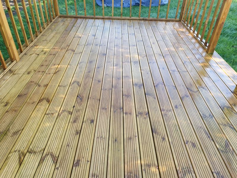 Decking cleaned and re-oiled in Awsworth: Swipe To View More Images