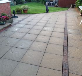 Slabs after being pressure washed in Kirk hallam: Click Here To View Larger Image