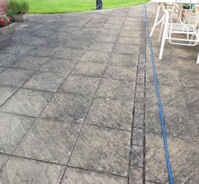 Slabs before being pressure washed in Kirk hallam: Click Here To View Larger Image