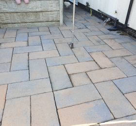 Slabs after being pressure washed in Awsworth: Click Here To View Larger Image