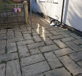 Slabs before being pressure washed in Awsworth: Click Here To View Larger Image