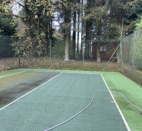 Badminton court before and after in Matlock : Click Here To View Larger Image