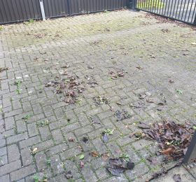 Block paving before being cleaned and re-sanded in Edwalton: Click Here To View Larger Image