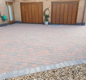 Block paving driveway after being pressure washed and re-sanded in Ilkeston : Click Here To View Larger Image